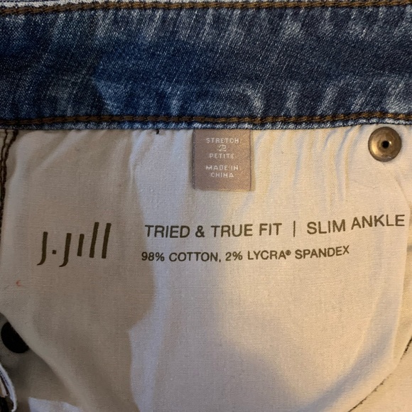 J. Jill Slim Ankle Jeans Size 2 - Picture 3 of 6